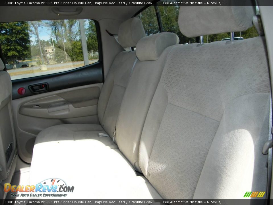 2008 Toyota Tacoma V6 SR5 PreRunner Double Cab Impulse Red Pearl / Graphite Gray Photo #21