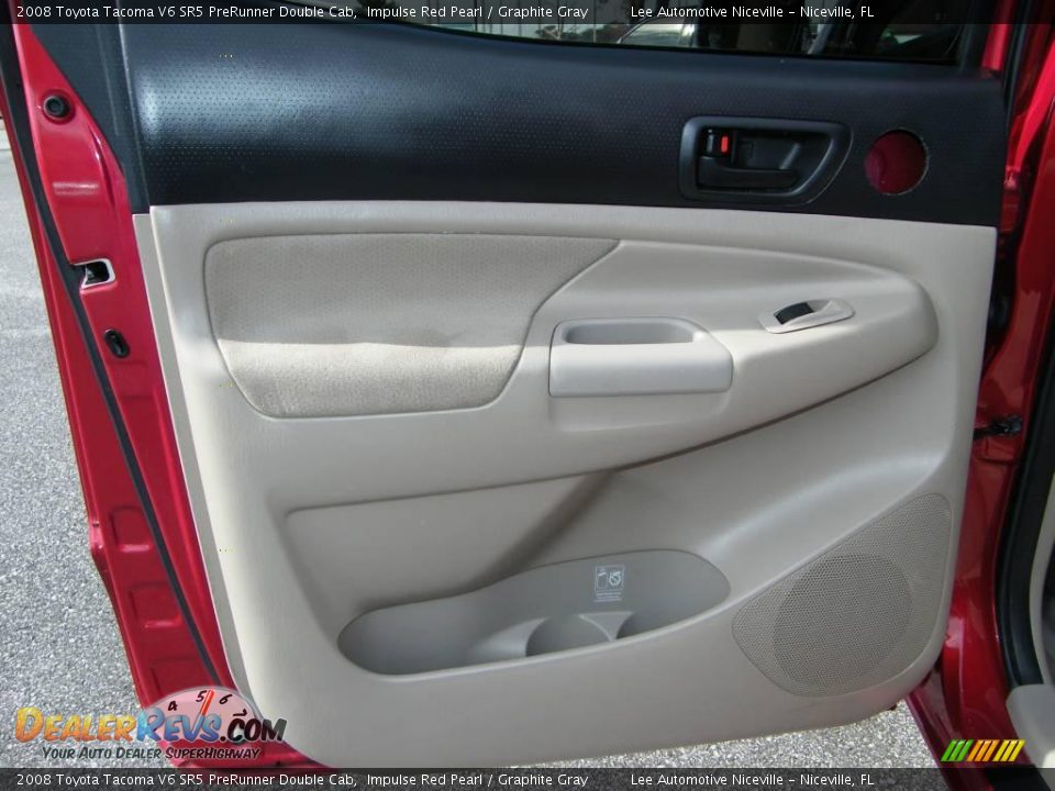 2008 Toyota Tacoma V6 SR5 PreRunner Double Cab Impulse Red Pearl / Graphite Gray Photo #22