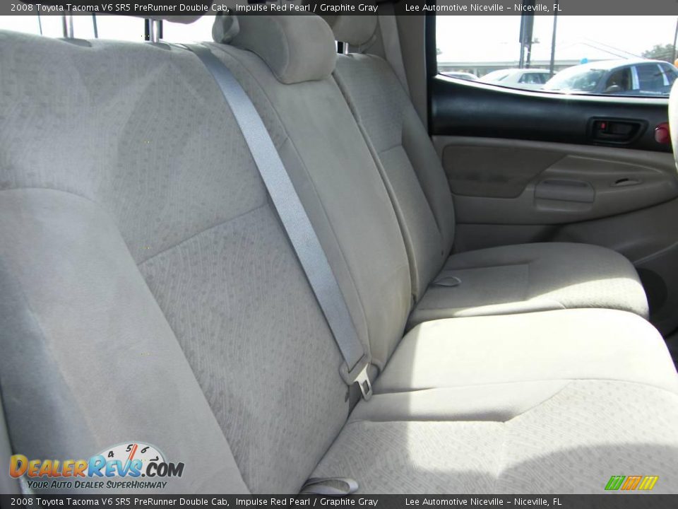 2008 Toyota Tacoma V6 SR5 PreRunner Double Cab Impulse Red Pearl / Graphite Gray Photo #24