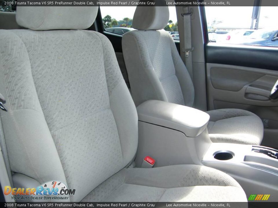 2008 Toyota Tacoma V6 SR5 PreRunner Double Cab Impulse Red Pearl / Graphite Gray Photo #25