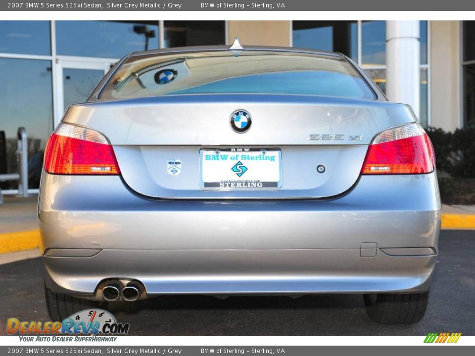 2007 BMW 5 Series 525xi Sedan Silver Grey Metallic / Grey Photo #4