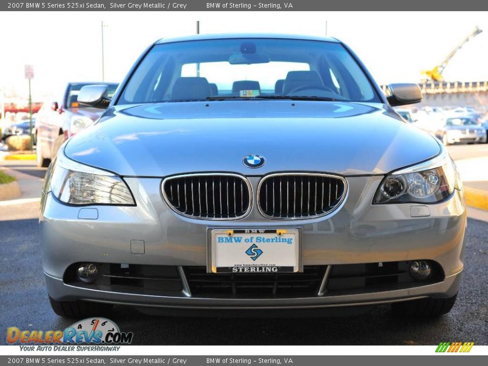 2007 BMW 5 Series 525xi Sedan Silver Grey Metallic / Grey Photo #8