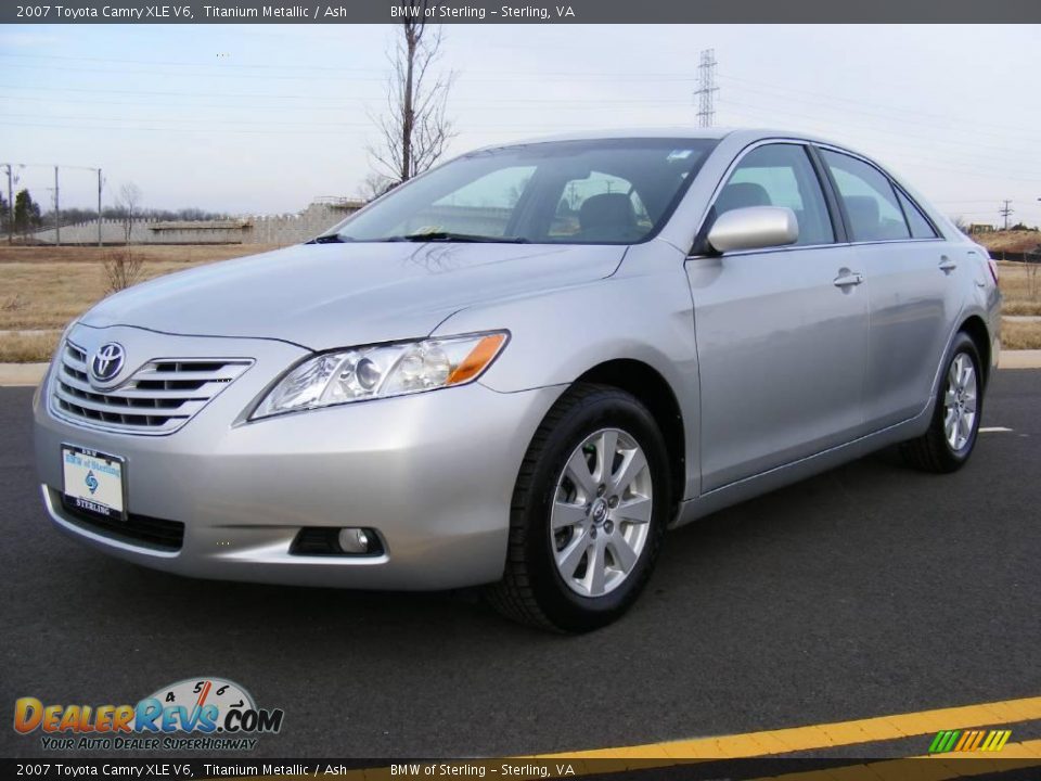 2007 Toyota Camry XLE V6 Titanium Metallic / Ash Photo #1