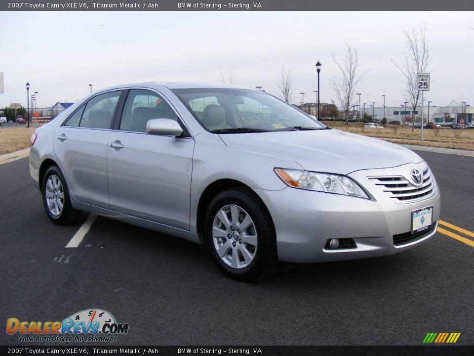 2007 Toyota Camry XLE V6 Titanium Metallic / Ash Photo #3