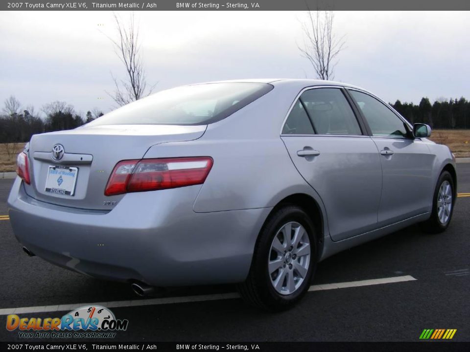 2007 Toyota Camry XLE V6 Titanium Metallic / Ash Photo #5