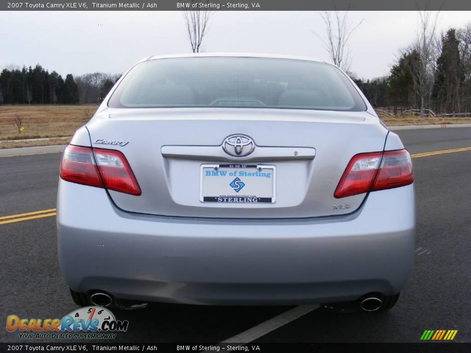 2007 Toyota Camry XLE V6 Titanium Metallic / Ash Photo #6
