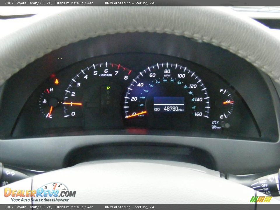 2007 Toyota Camry XLE V6 Titanium Metallic / Ash Photo #9