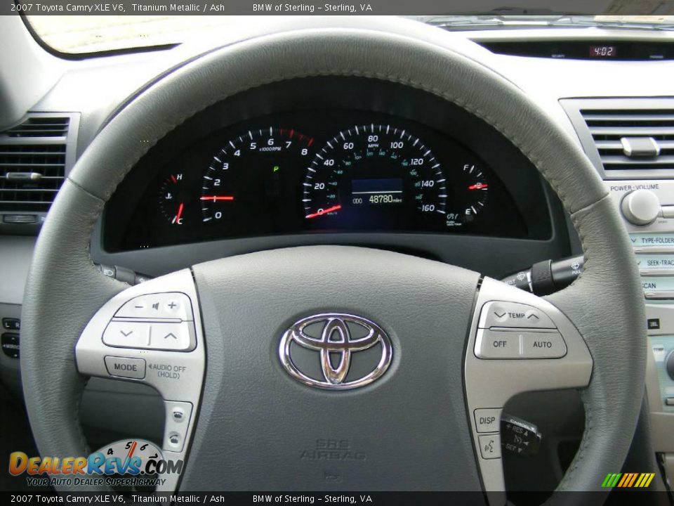 2007 Toyota Camry XLE V6 Titanium Metallic / Ash Photo #10