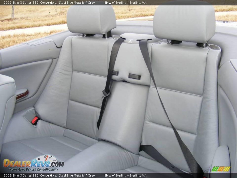 2002 BMW 3 Series 330i Convertible Steel Blue Metallic / Grey Photo #17