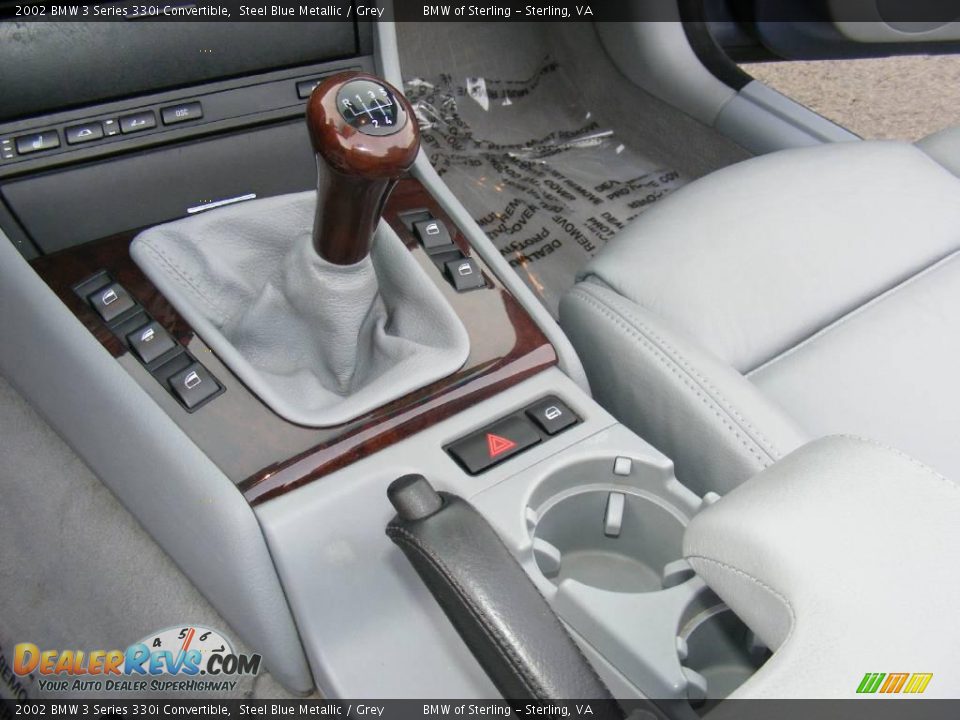 2002 BMW 3 Series 330i Convertible Steel Blue Metallic / Grey Photo #24