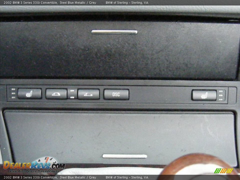 2002 BMW 3 Series 330i Convertible Steel Blue Metallic / Grey Photo #27