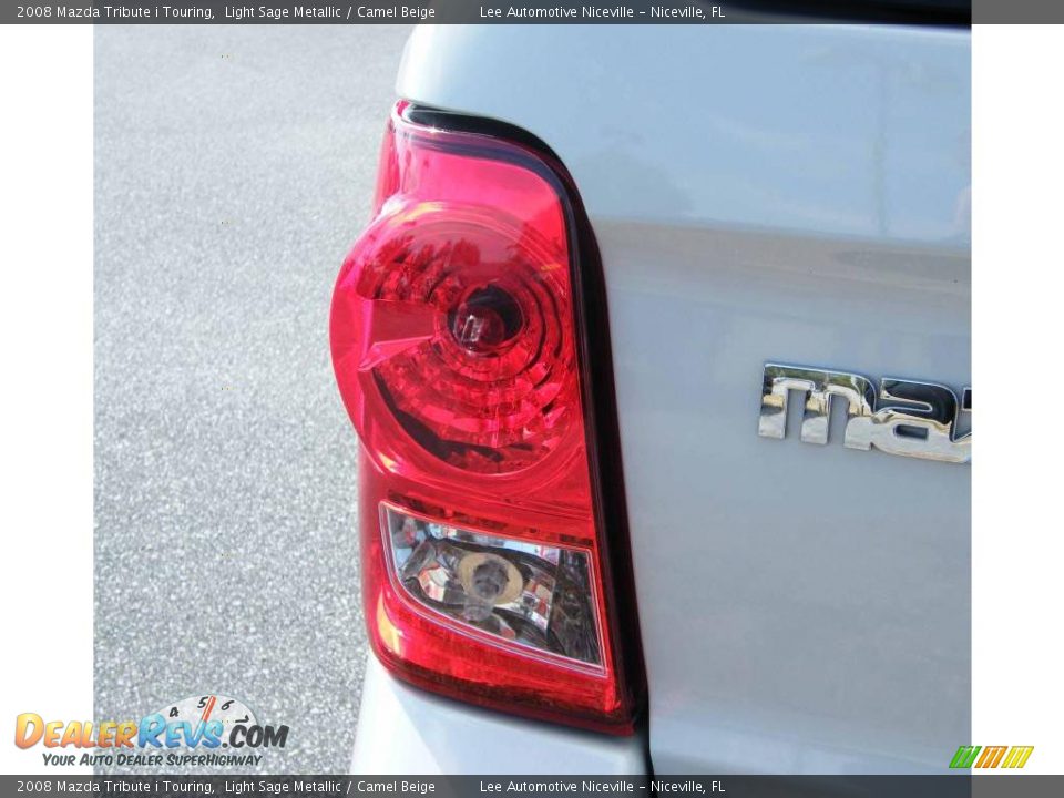 2008 Mazda Tribute i Touring Light Sage Metallic / Camel Beige Photo #10