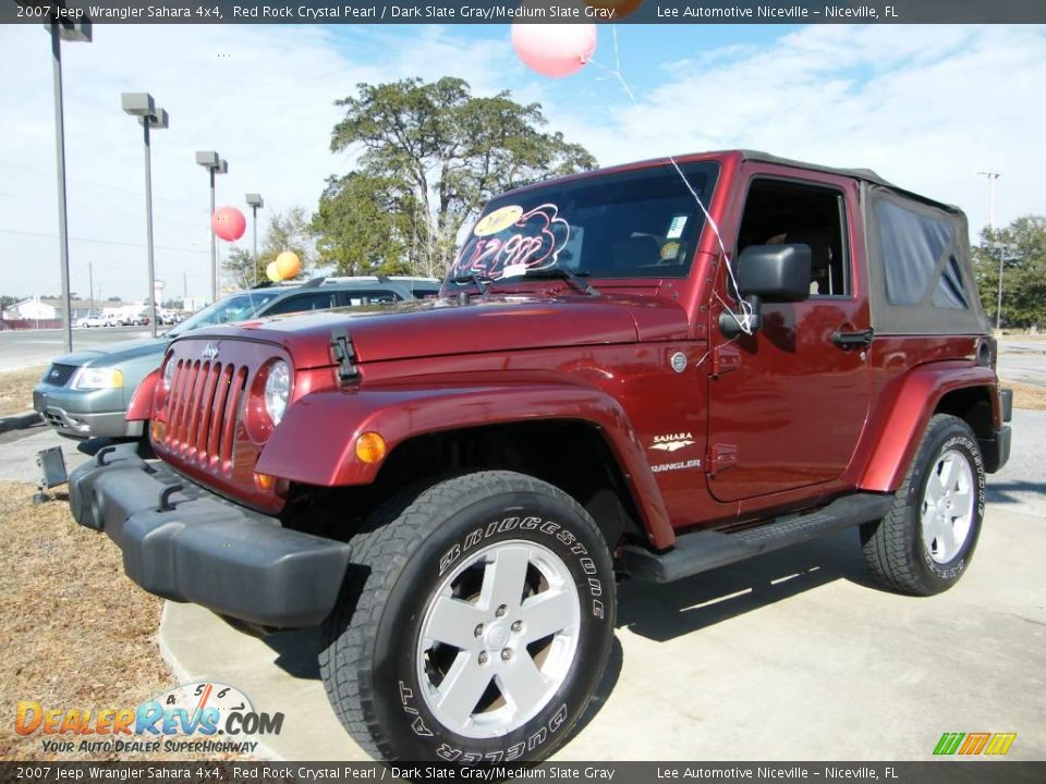 2007 Jeep Wrangler Sahara 4x4 Red Rock Crystal Pearl / Dark Slate Gray/Medium Slate Gray Photo #1