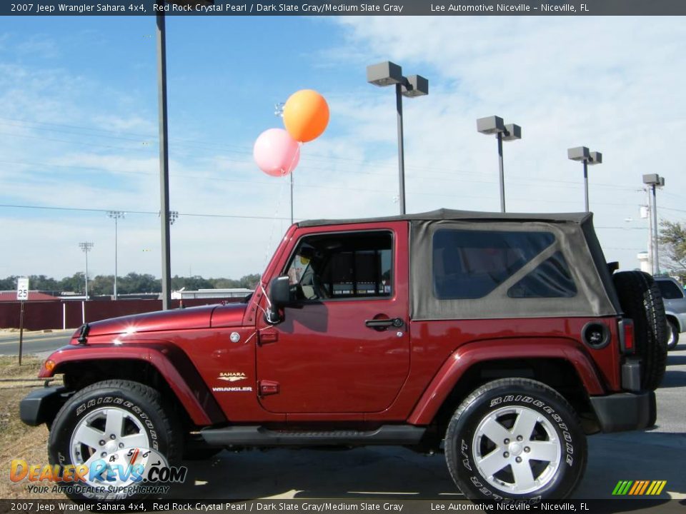 2007 Jeep Wrangler Sahara 4x4 Red Rock Crystal Pearl / Dark Slate Gray/Medium Slate Gray Photo #2