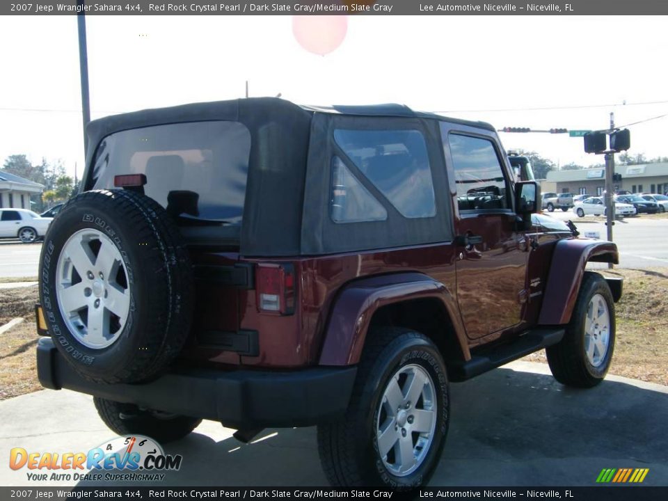2007 Jeep Wrangler Sahara 4x4 Red Rock Crystal Pearl / Dark Slate Gray/Medium Slate Gray Photo #5