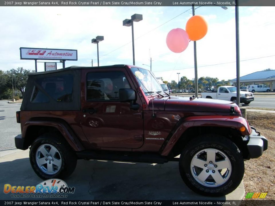 2007 Jeep Wrangler Sahara 4x4 Red Rock Crystal Pearl / Dark Slate Gray/Medium Slate Gray Photo #6