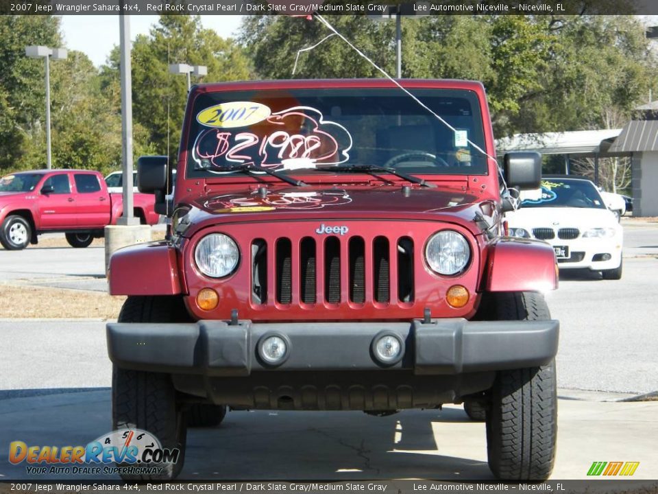 2007 Jeep Wrangler Sahara 4x4 Red Rock Crystal Pearl / Dark Slate Gray/Medium Slate Gray Photo #8