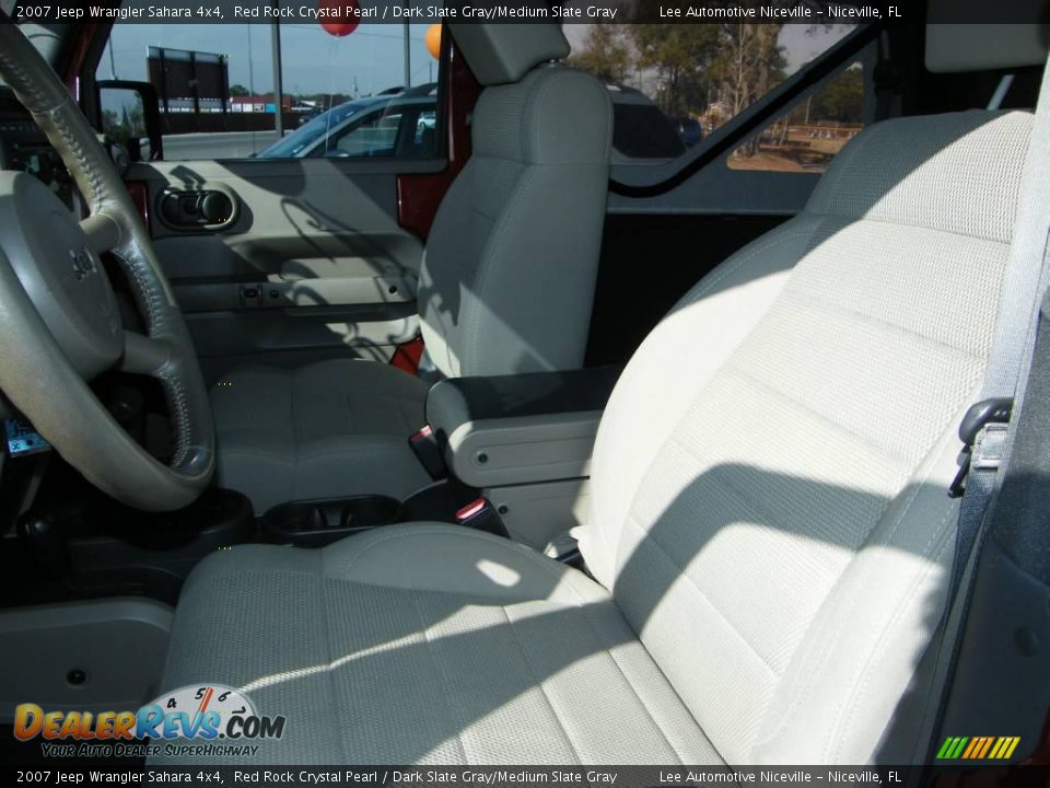 2007 Jeep Wrangler Sahara 4x4 Red Rock Crystal Pearl / Dark Slate Gray/Medium Slate Gray Photo #13