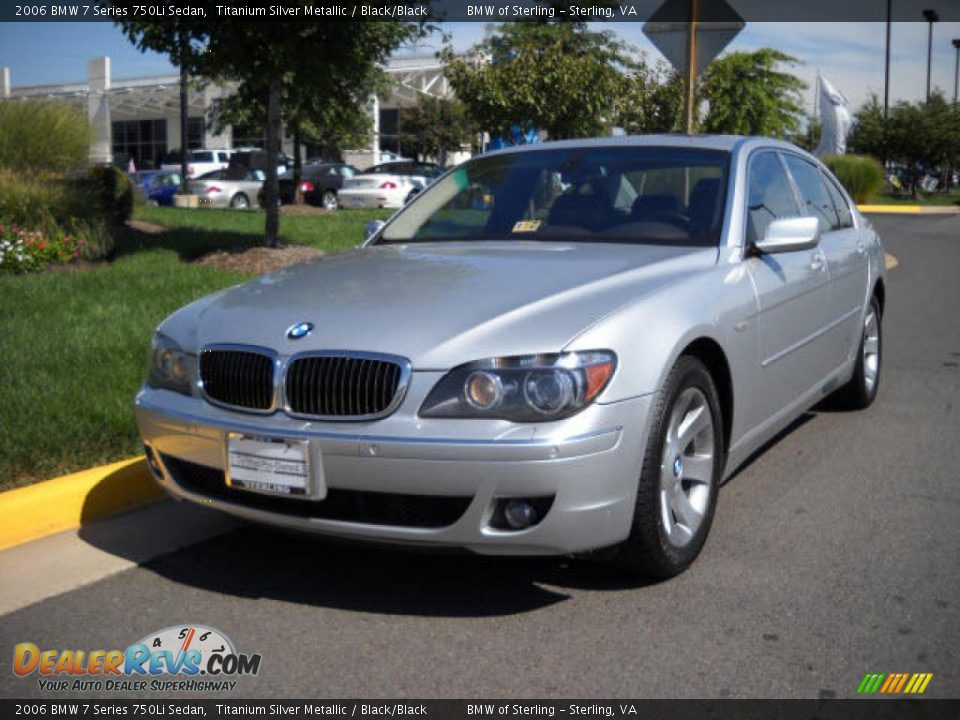 2006 BMW 7 Series 750Li Sedan Titanium Silver Metallic / Black/Black Photo #1