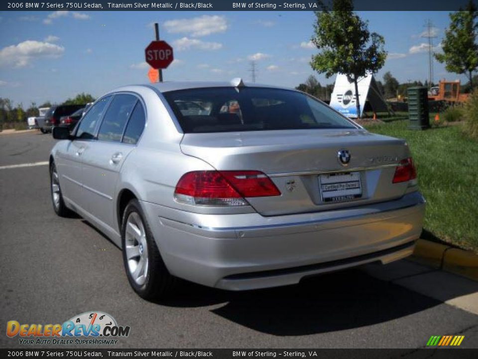 2006 BMW 7 Series 750Li Sedan Titanium Silver Metallic / Black/Black Photo #3