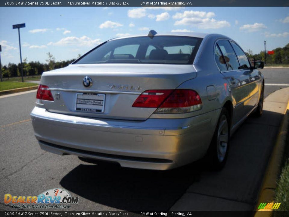 2006 BMW 7 Series 750Li Sedan Titanium Silver Metallic / Black/Black Photo #5