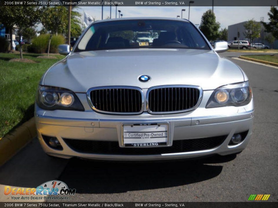 2006 BMW 7 Series 750Li Sedan Titanium Silver Metallic / Black/Black Photo #8