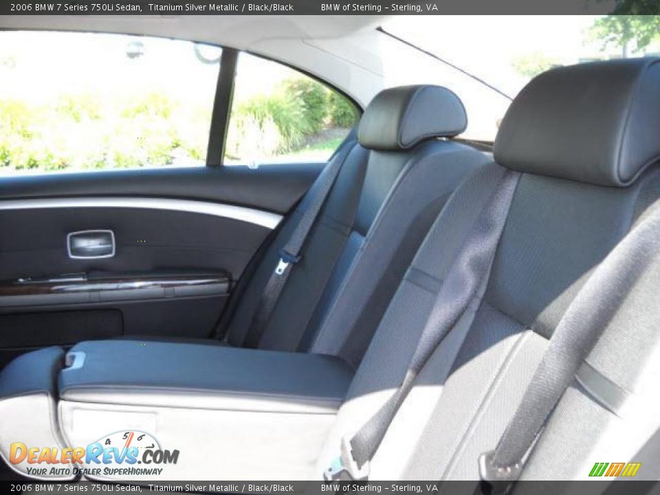 2006 BMW 7 Series 750Li Sedan Titanium Silver Metallic / Black/Black Photo #12