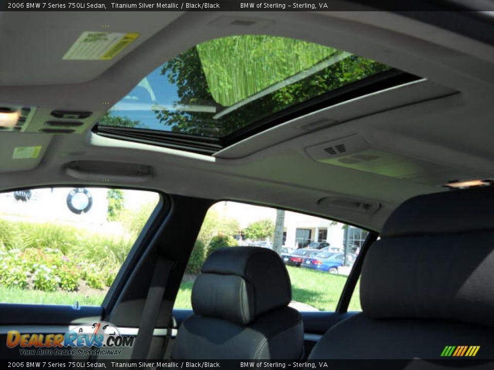 2006 BMW 7 Series 750Li Sedan Titanium Silver Metallic / Black/Black Photo #13