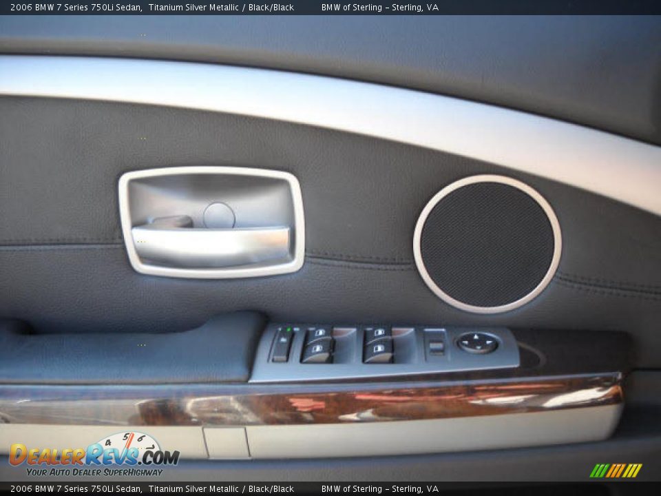 2006 BMW 7 Series 750Li Sedan Titanium Silver Metallic / Black/Black Photo #15