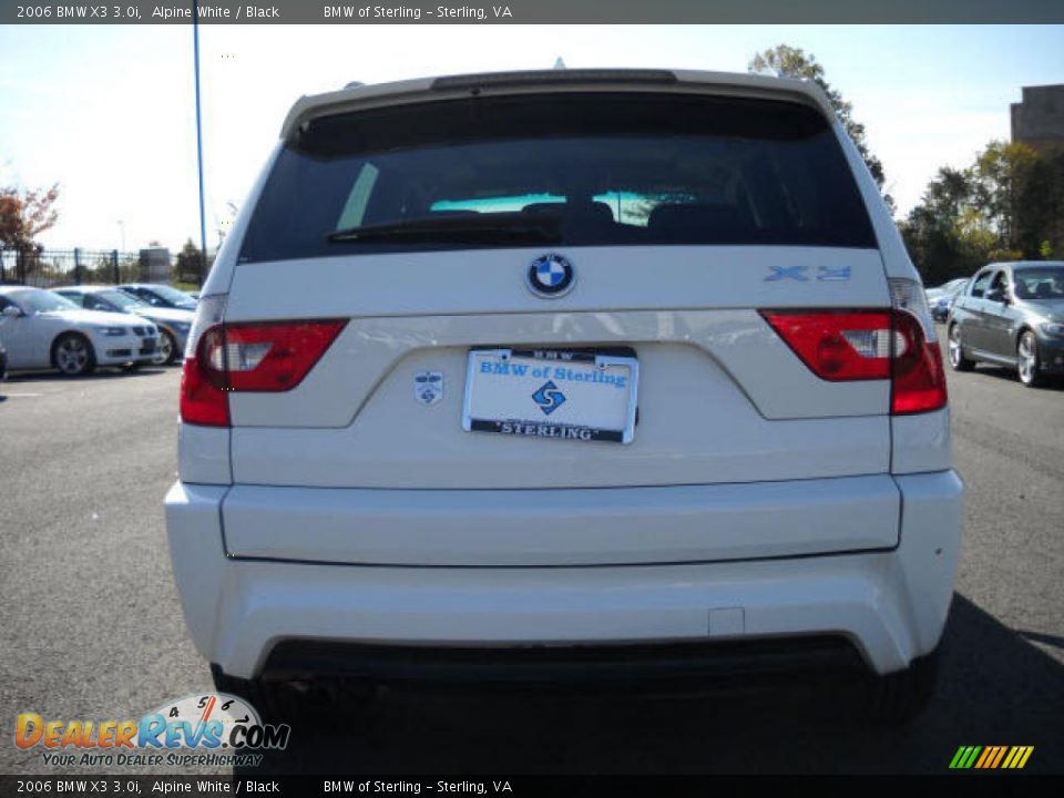 2006 BMW X3 3.0i Alpine White / Black Photo #4