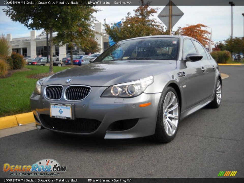 2008 BMW M5 Sedan Space Grey Metallic / Black Photo #1