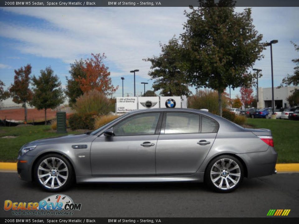 2008 BMW M5 Sedan Space Grey Metallic / Black Photo #2