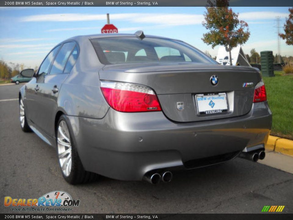 2008 BMW M5 Sedan Space Grey Metallic / Black Photo #3