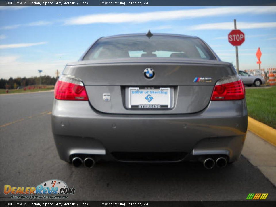2008 BMW M5 Sedan Space Grey Metallic / Black Photo #4
