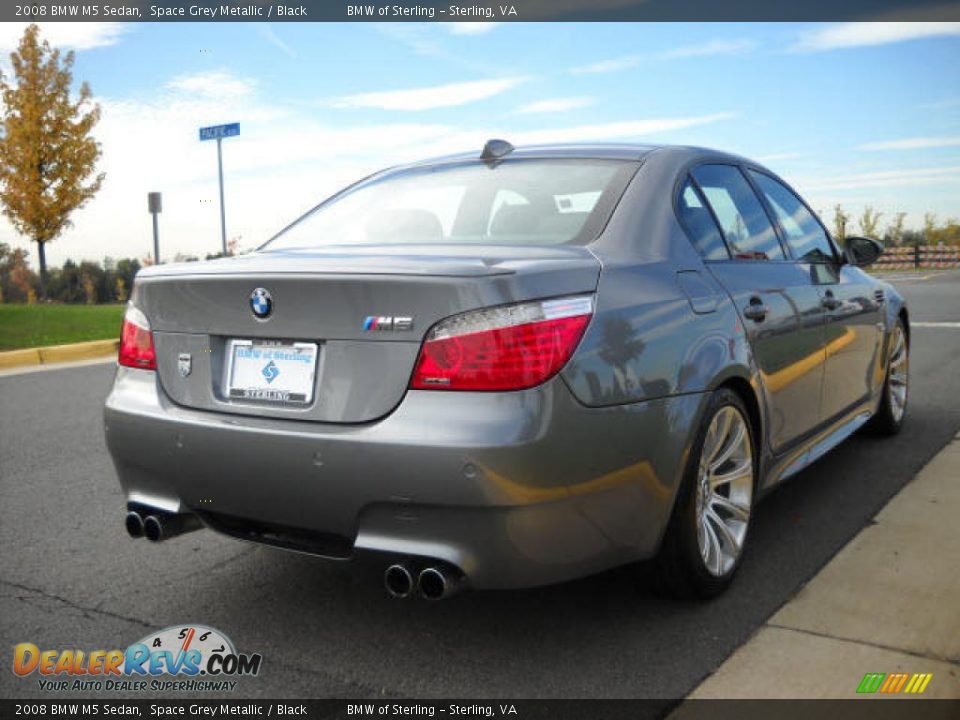 2008 BMW M5 Sedan Space Grey Metallic / Black Photo #5