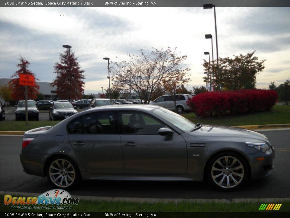 2008 BMW M5 Sedan Space Grey Metallic / Black Photo #6