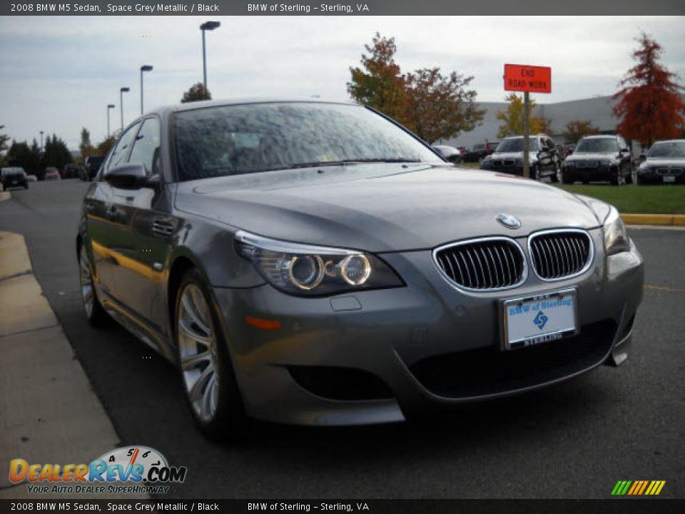 2008 BMW M5 Sedan Space Grey Metallic / Black Photo #7