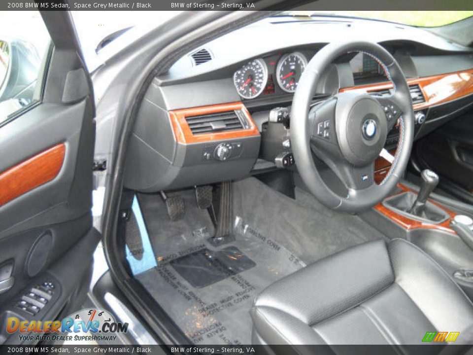 2008 BMW M5 Sedan Space Grey Metallic / Black Photo #9