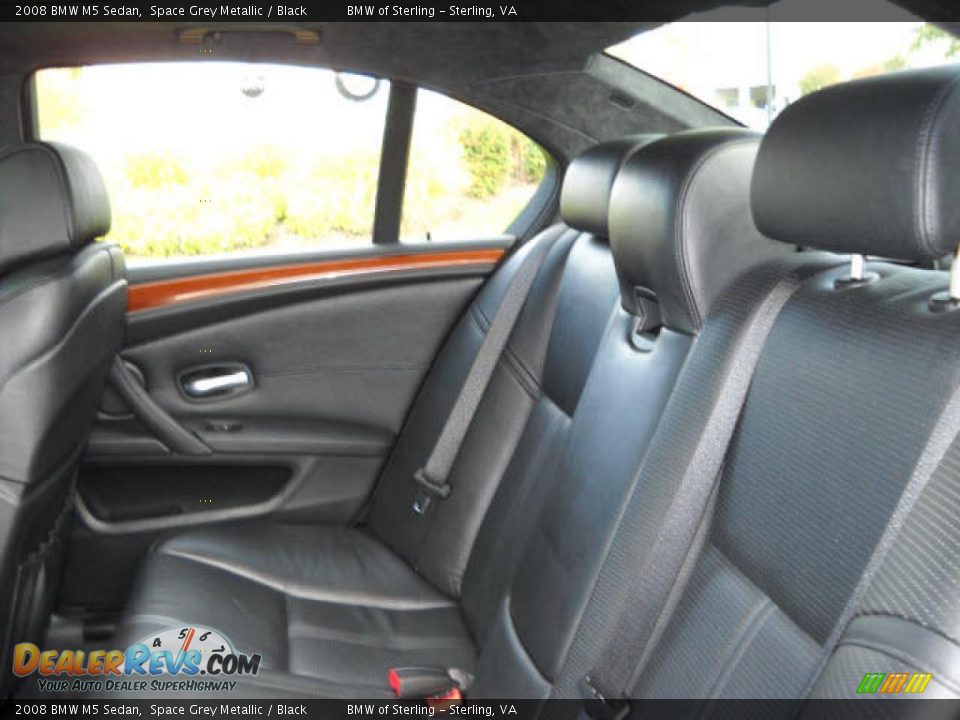 2008 BMW M5 Sedan Space Grey Metallic / Black Photo #12