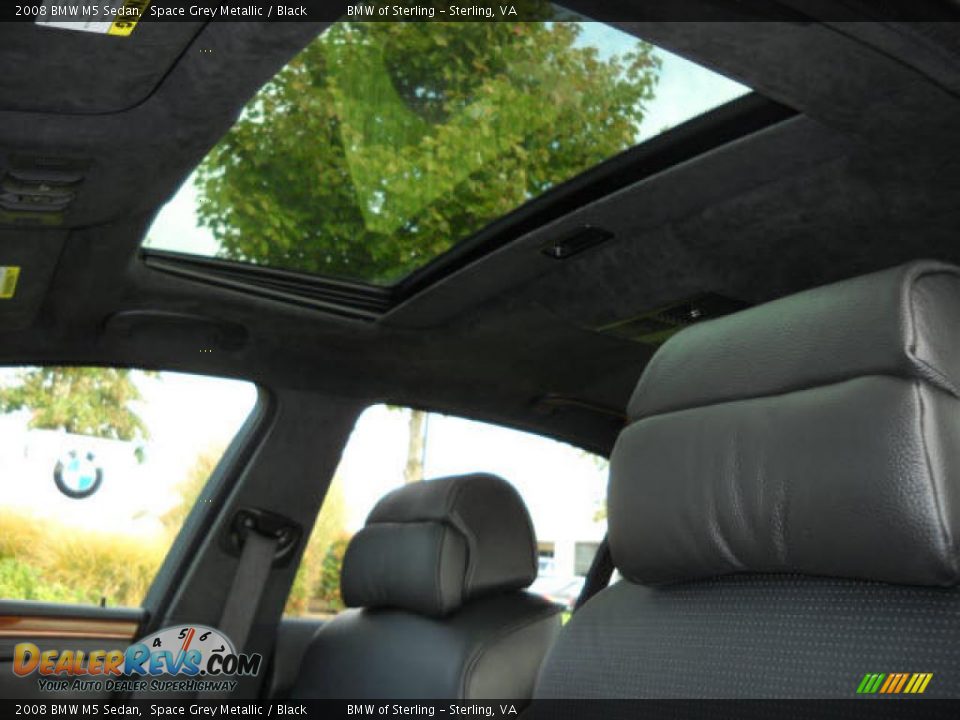 2008 BMW M5 Sedan Space Grey Metallic / Black Photo #13