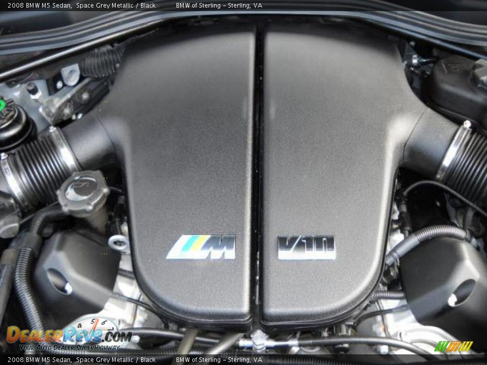 2008 BMW M5 Sedan Space Grey Metallic / Black Photo #14