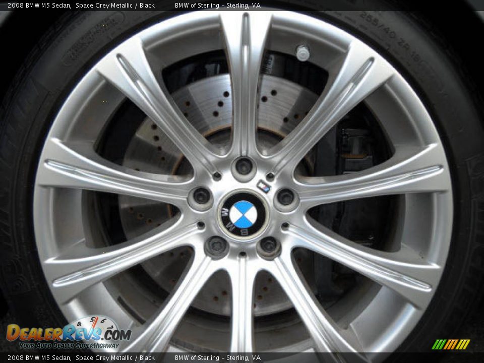 2008 BMW M5 Sedan Space Grey Metallic / Black Photo #15