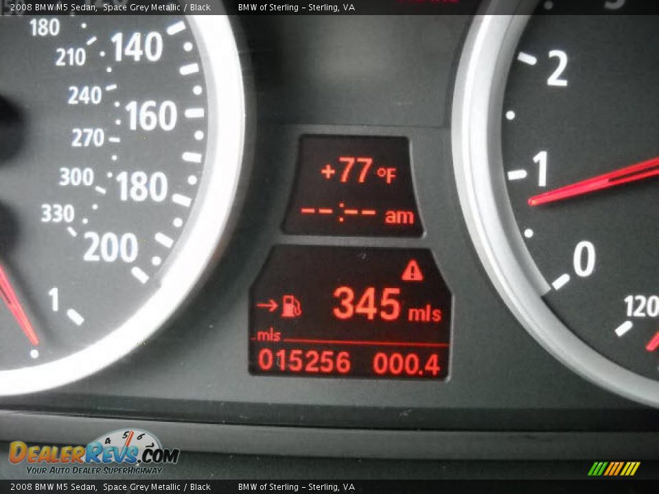 2008 BMW M5 Sedan Space Grey Metallic / Black Photo #16