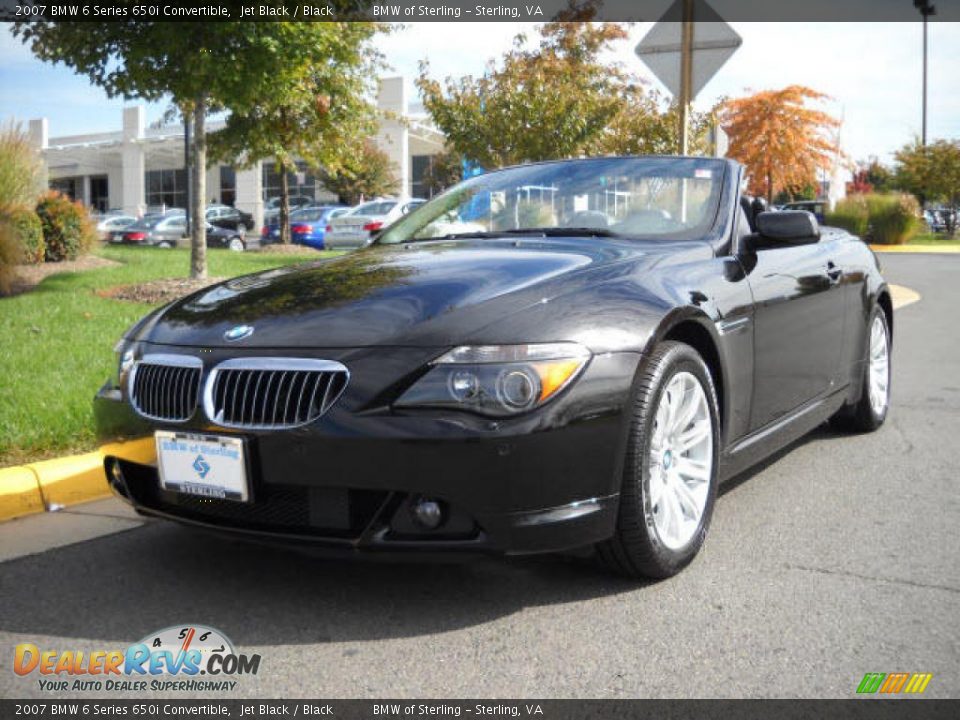 2007 BMW 6 Series 650i Convertible Jet Black / Black Photo #1