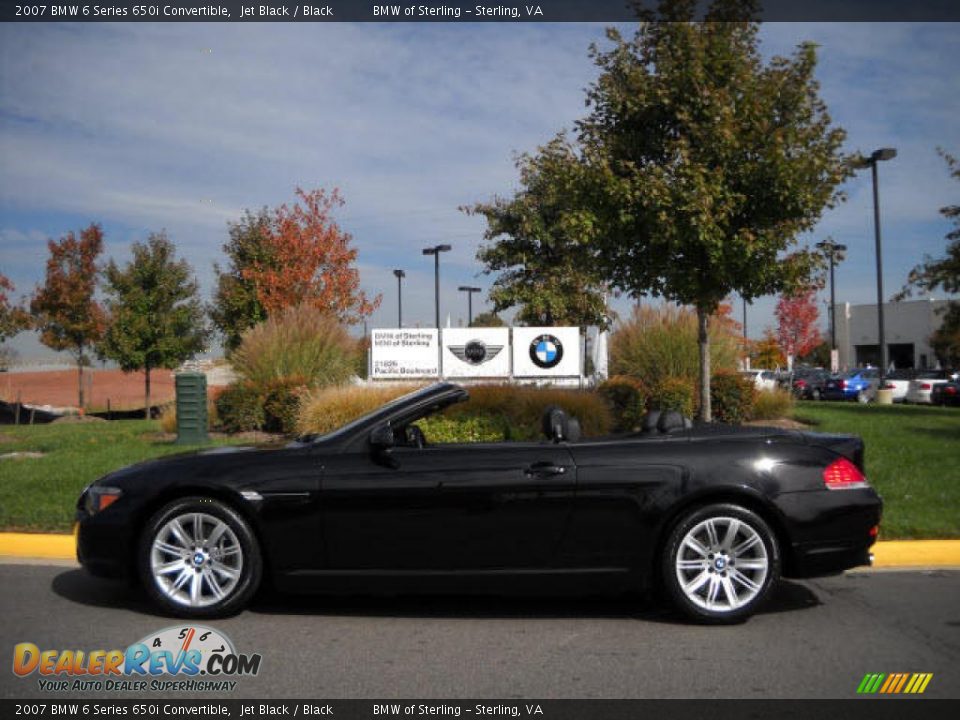2007 BMW 6 Series 650i Convertible Jet Black / Black Photo #2
