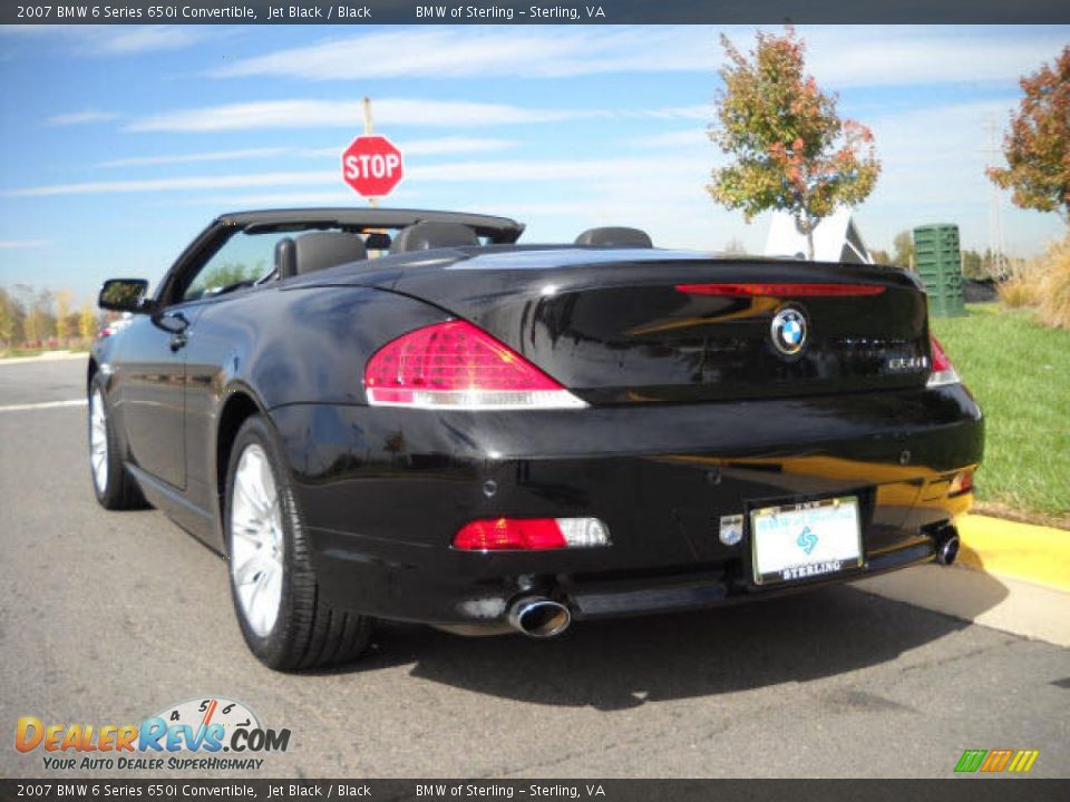 2007 BMW 6 Series 650i Convertible Jet Black / Black Photo #3