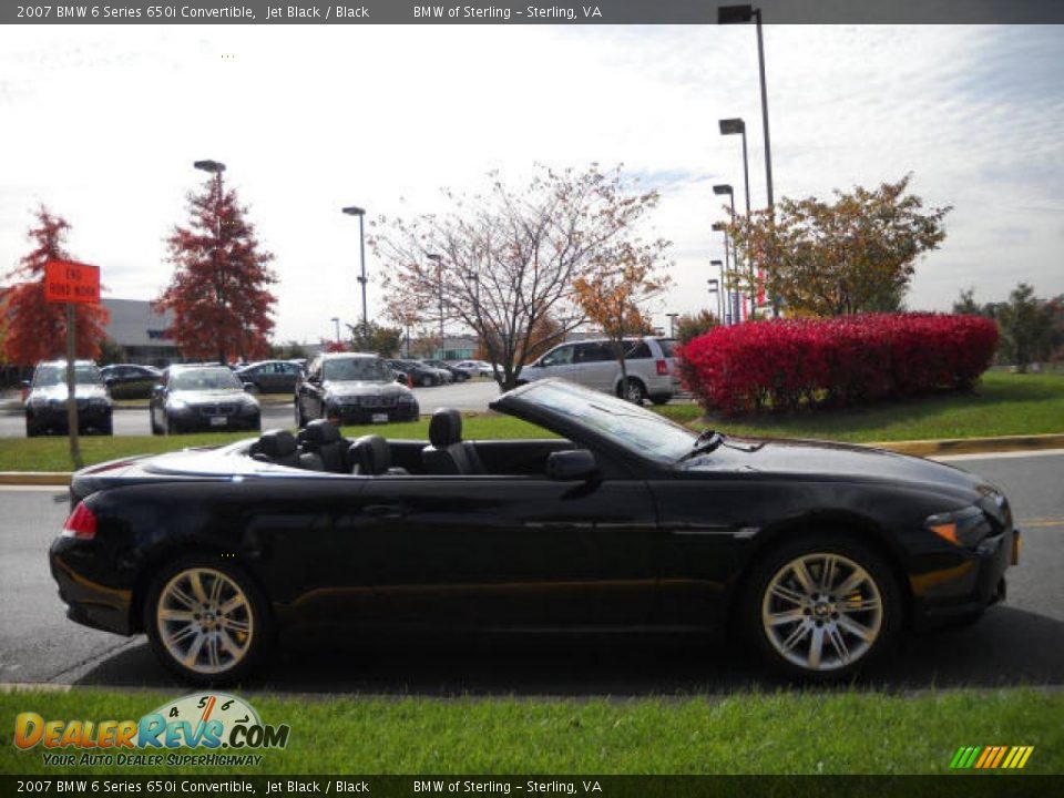 2007 BMW 6 Series 650i Convertible Jet Black / Black Photo #6