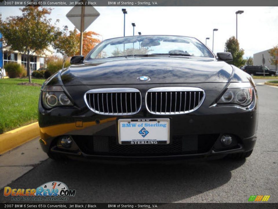2007 BMW 6 Series 650i Convertible Jet Black / Black Photo #8