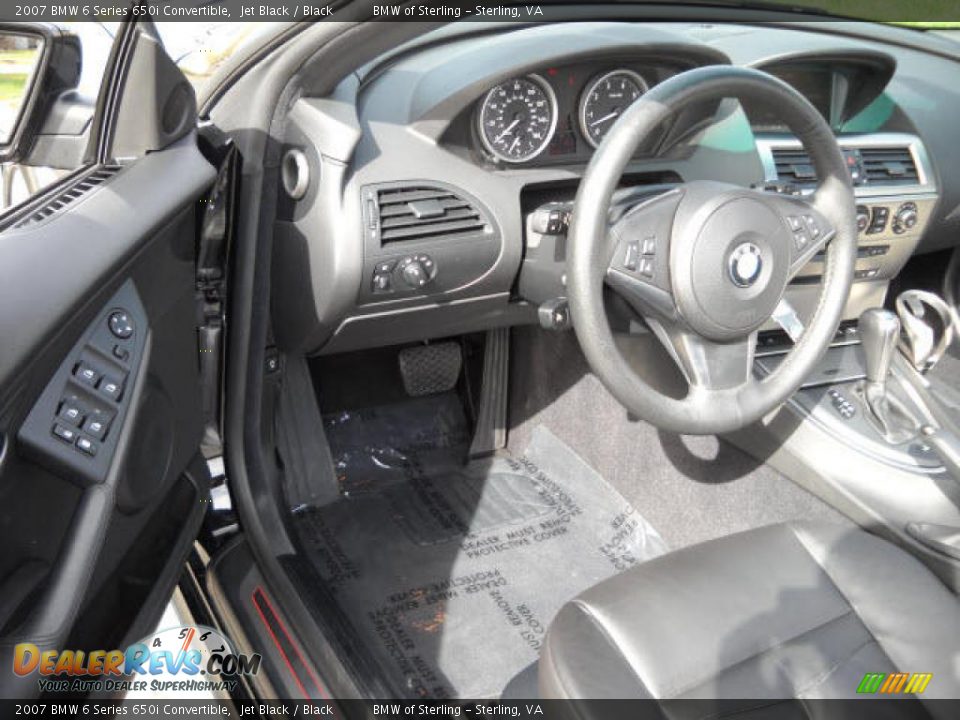 2007 BMW 6 Series 650i Convertible Jet Black / Black Photo #9