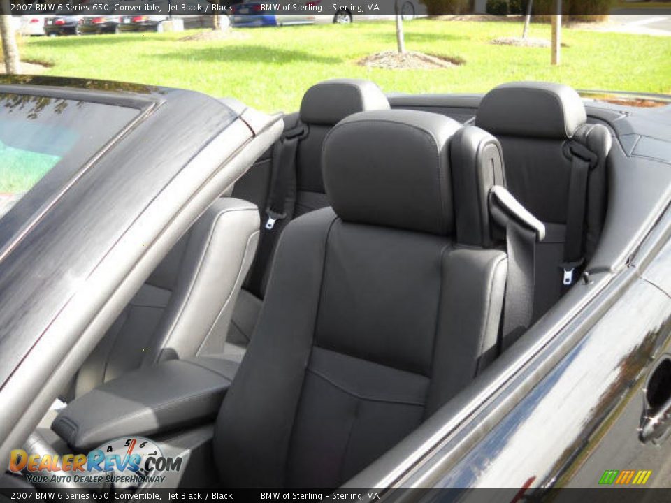 2007 BMW 6 Series 650i Convertible Jet Black / Black Photo #12